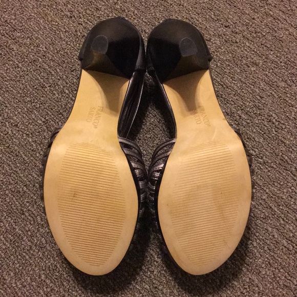 Franco Sarto: Size 8 Silver Heels - Picture 6 of 6